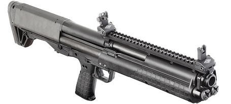 KELTEC KSG 12GA. PUMP ACTION SHOTGUN NON RESTR. 18.5” brl, N-KELGKSGBLK