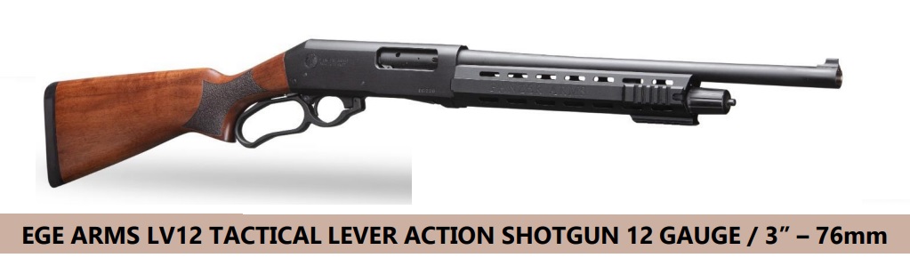 EGE ARMS LV12 12GA 3” 18.5” BRL, Tactical Walnut Lever, N-LV12-TACT-Walnut