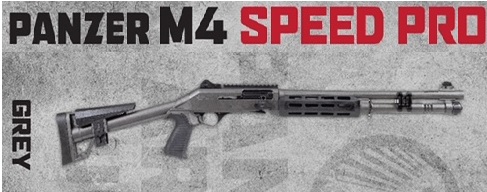 EGE PANZER ARMS M4 SPEED PRO 12 GA SEMI AUTO 18.6″ GREY, N-M4-PROGRYTL