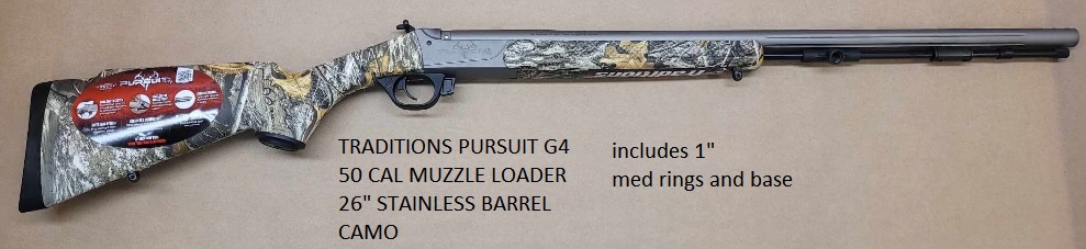 TRADITIONS PURSUIT G4 – 26” REALTREE EDGE/ STAINLESS CERAKOT, N-R7411421RB
