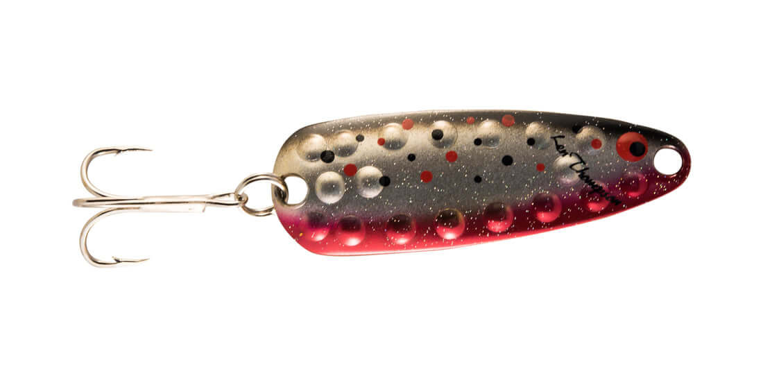 Len Thompson 11 RG Dimpled Series Spoon, 2", 1/2 oz, Raspberry Granite, 4948-0181