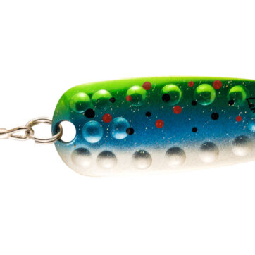 Len Thompson 16 HM Dimpled Series Spoon, 5", 1 2/5 oz, Holy Mackerel, 4948-0190