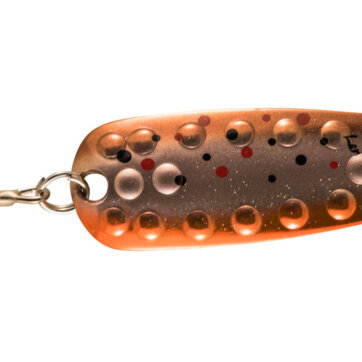 Len Thompson 16 BT Dimpled Series Spoon, 5", 1 2/5 oz, Brown Trout, 4948-0191