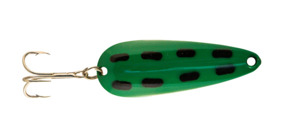 Len Thompson 7 GF Original Series Spoon, 1 1/4", 1/5 oz, Green Frog, 4948-0034