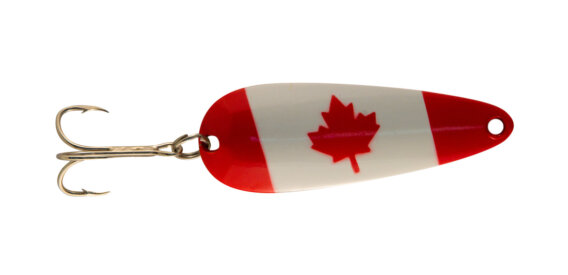 Len Thompson 00CE-S Original Series Spoon, 2", 1/2 oz, Canadian Edition - Single Hook, 4948-0346
