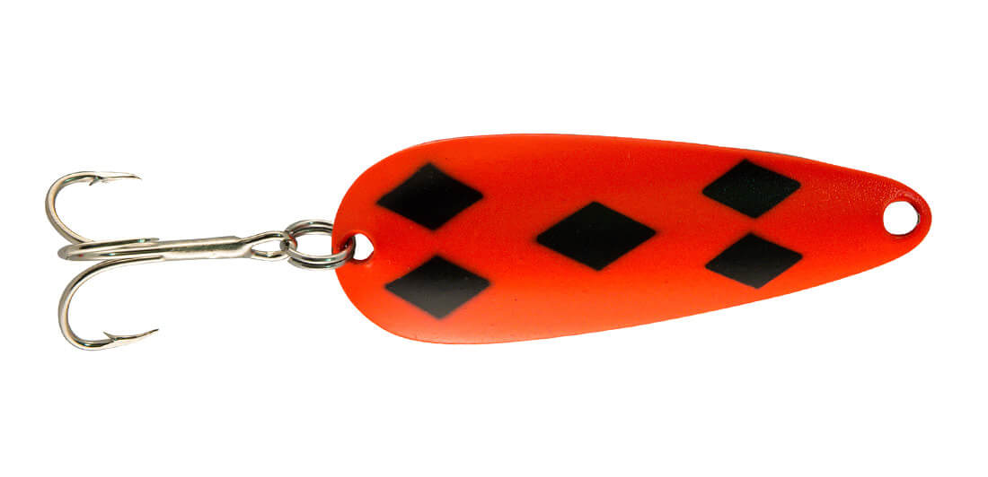Len Thompson 0FFD Original Series Spoon, 2 1/2", 5/8 oz, Flame Five of Diamonds, 4948-0441