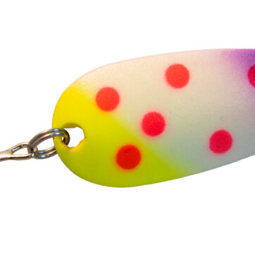 Len Thompson 00FPOX-G Ultra Glow Spoon, 2", 1/2 oz, Fish Pox Glow, 4948-0615