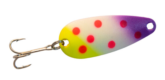 Len Thompson 00FPOX-G Ultra Glow Spoon, 2", 1/2 oz, Fish Pox Glow, 4948-0615