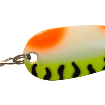 Len Thompson 8 OYB-G Ultra Glow Spoon, 2 3/4", 3/4 oz, Orange Yellow Belly Glow, 4948-0610