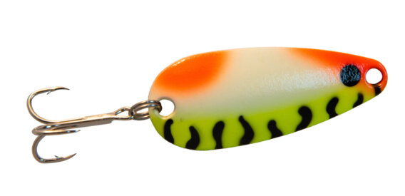 Len Thompson 8 OYB-G Ultra Glow Spoon, 2 3/4", 3/4 oz, Orange Yellow Belly Glow, 4948-0610