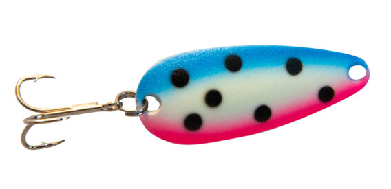 Len Thompson 2 RB-G Ultra Glow Spoon, 3 1/4", 1 oz, Rainbow Glow, 4948-0684