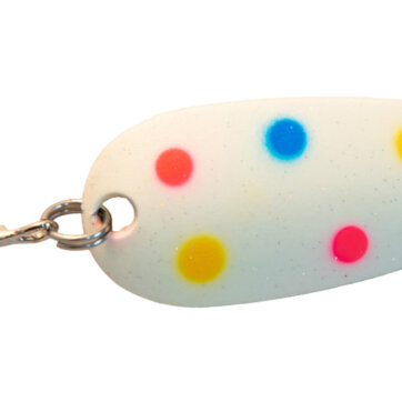 Len Thompson 00WND-G Ultra Glow Spoon, 2", 1/2 oz, Wonderbread Glow, 4948-0613