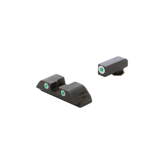 Classic Tritium Sight Set for Glock 19 & 23 9mm/.40 G5 Black