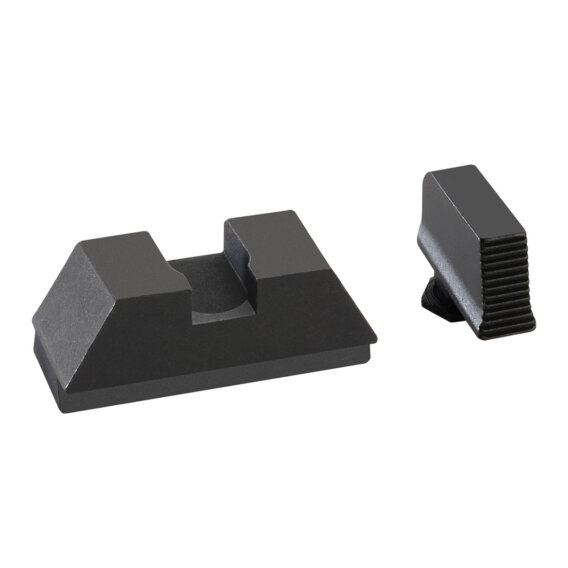 2L Optic Comp Sights Serratd Front .240"F /.315"R for Glock