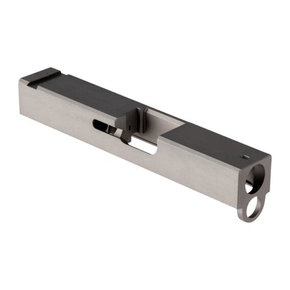 BRN Blank Slide for Gen 1-4 Glock 26, Stainless Steel