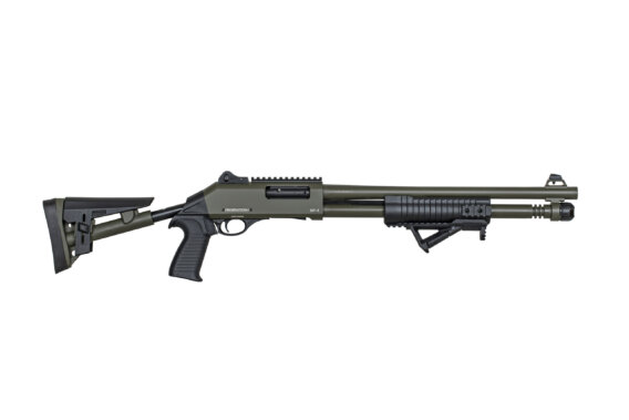 Federation Firearms SP-4, 12ga Pump Action shotgun, M4 Clone, Green,GPW-FF-SP4-ODG-187