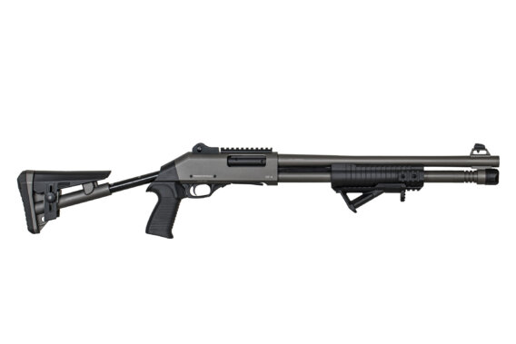 Federation Firearms SP-4, 12ga Pump Action shotgun, M4 Clone, Stealth Grey