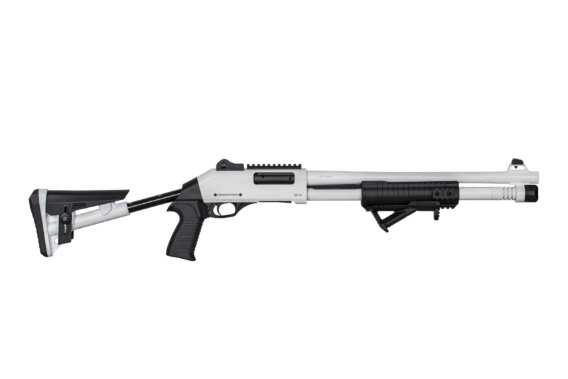 Federation Firearms SP-4, 12ga Pump Action shotgun, M4 Clone, Alpine White,GPW-FF-SP4-WHI-187